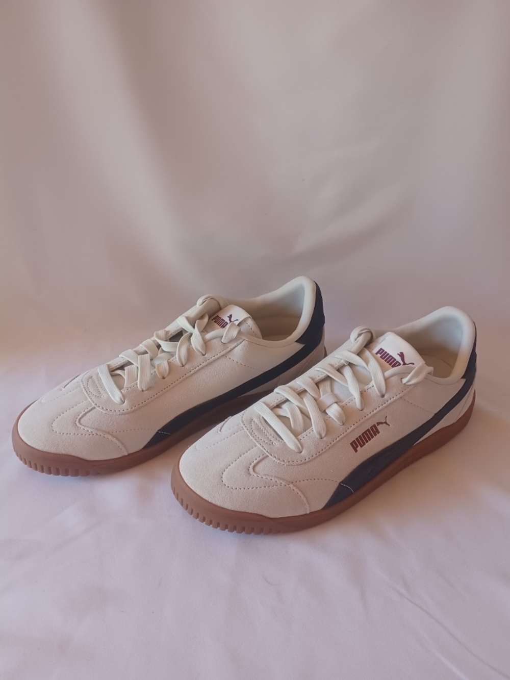 Puma Club 5V5 Suede Sneakers Alpine Snow Navy Colorway Men's Size 9 NEW